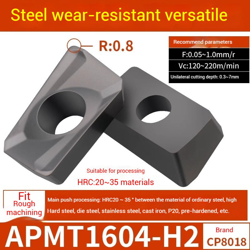 1025-CNC Milling Inserts APMT1135 Milling Blade 1604 Milling Head for Aluminum Alloy R0.8 Coated Rough Milling Machine Tool Pellets Shandong Denso Pricision Tools Co.,Ltd.